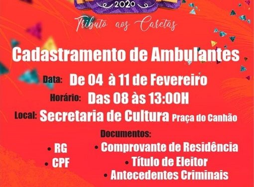 Itacaré realiza o cadastramento dos ambulantes para o carnaval