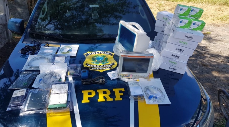 PRF apreende equipamentos hospitalares transportados de forma irregular na BR-116