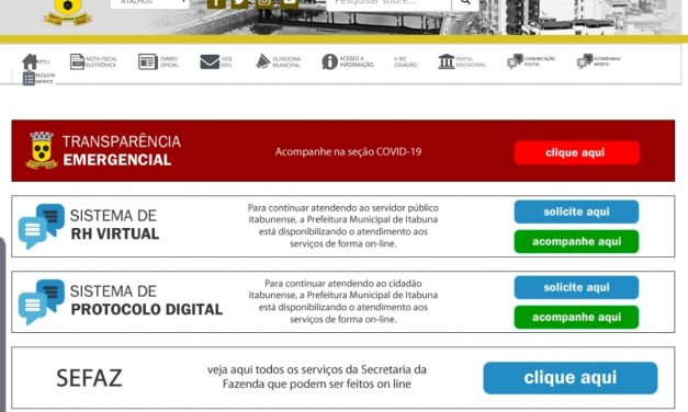 Atos administrativos relacionados à Covid-19 podem ser visualizadas no site da prefeitura