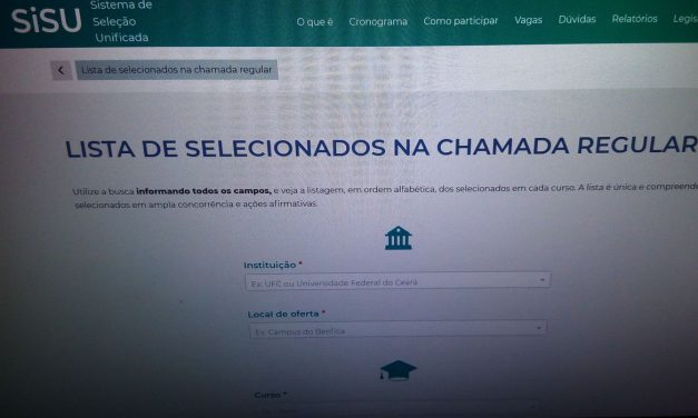 Sisu: começa hoje a matrícula do aprovados na primeira chamada