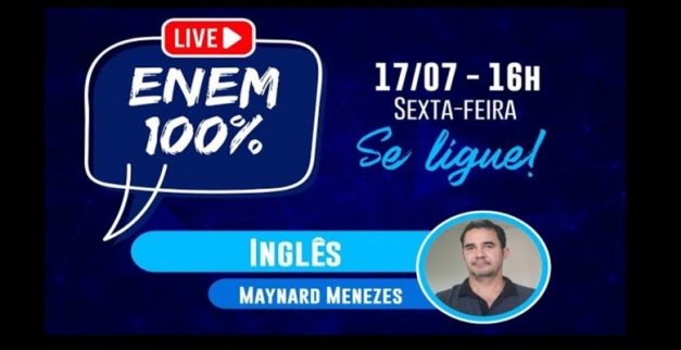 Aulões virtuais ao vivo do projeto Enem 100% são exibidos todas as terças e sextas-feiras