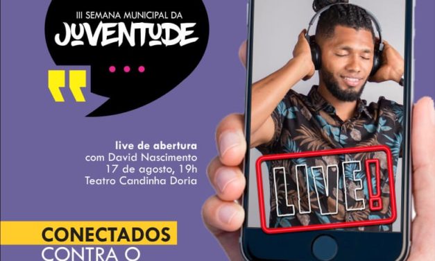 Semana da Juventude terá live inédita de David Nascimento