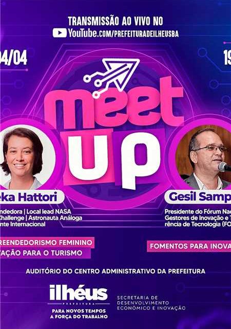 Ilhéus realiza Encontro MeetUp Empreendedorismo e Inovação com live pelo Youtube