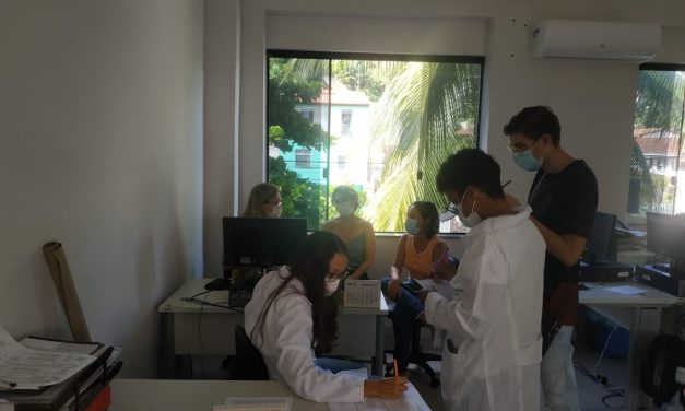 Estudantes de Fisioterapia e Estética participaram de evento no Núcleo Regional de Saúde Sul