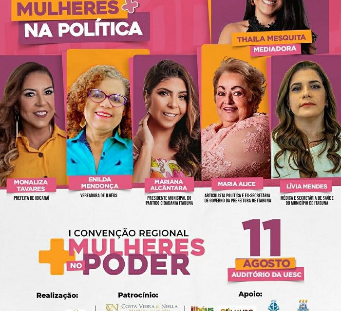 Convenção vai abordar sobre a participação de mais mulheres nos postos de liderança