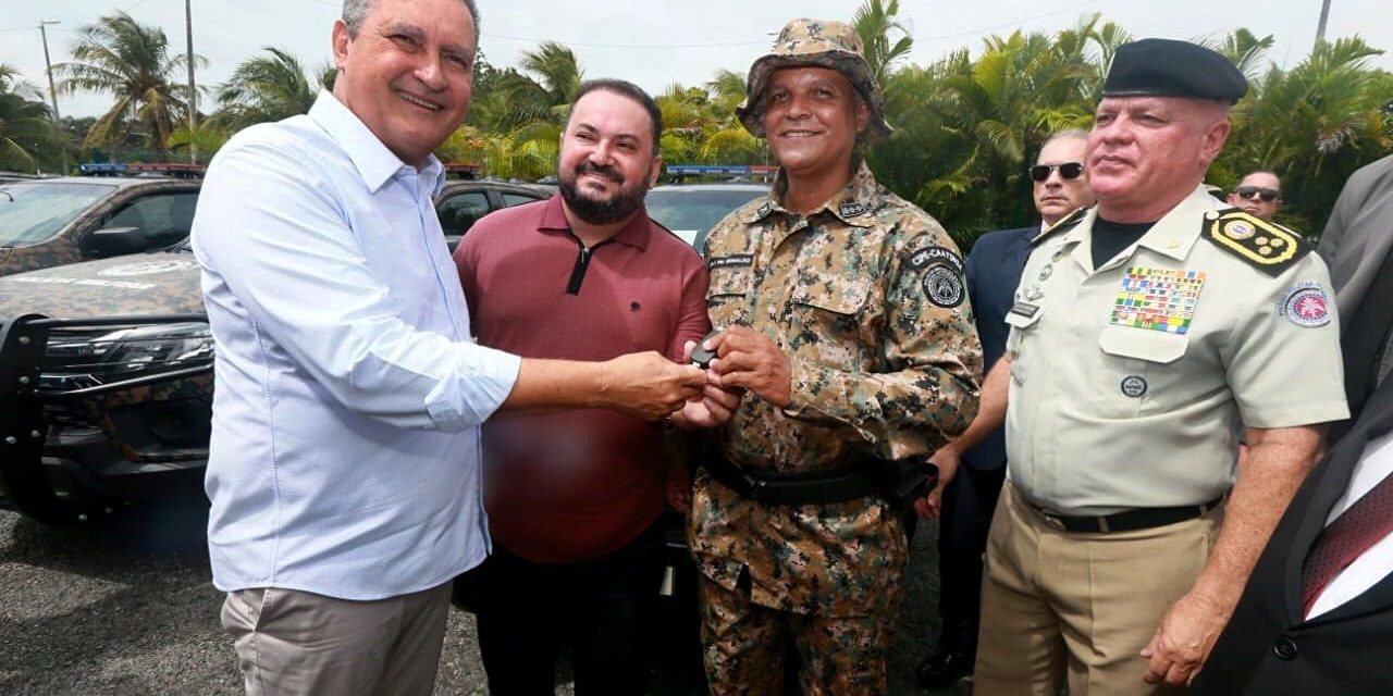 Estado entrega novas viaturas para reforçar atuação da PM no interior