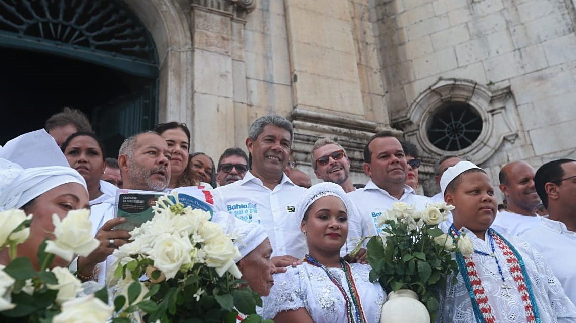 Jerônimo Rodrigues faz sua primeira participação na Festa do Bonfim, como governador da Bahia