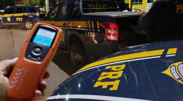 PRF prende motorista embriagado suspeito de provocar acidente na BR-101