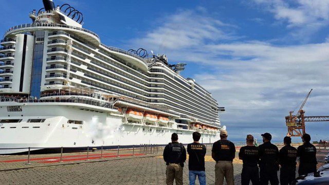 Ilhéus: duas pessoas são presas em cruzeiro de navio com cocaína em fundo falso de bagagem