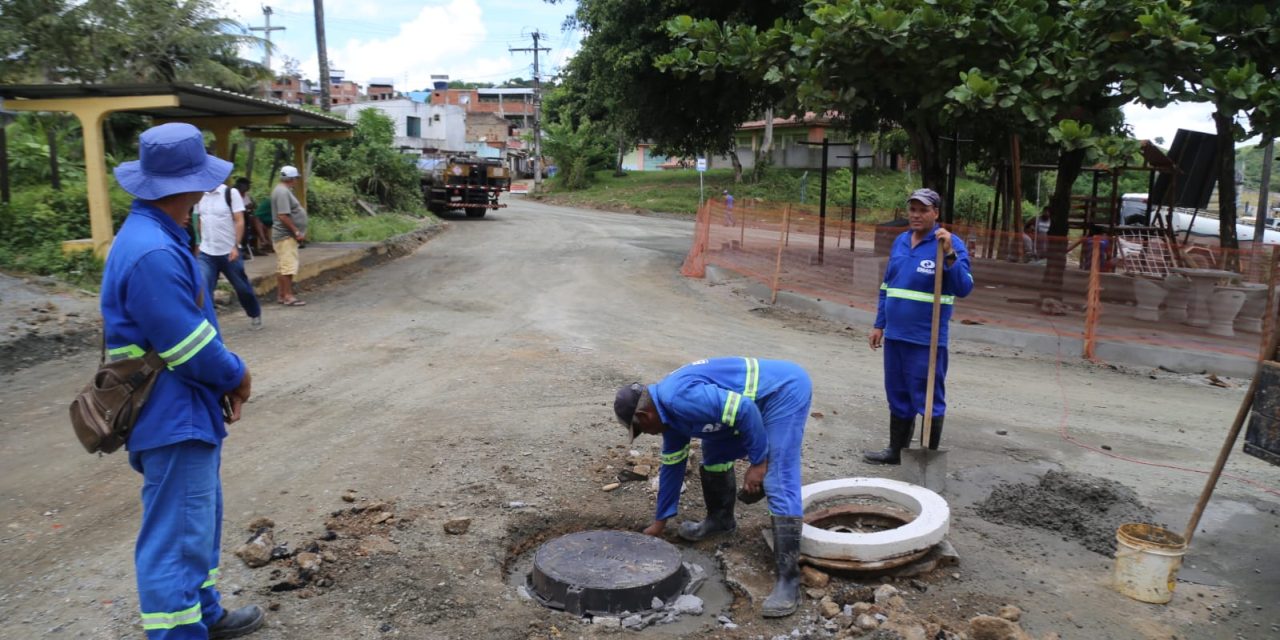 Emasa realiza a troca das tampas de poços de visita no Fonseca