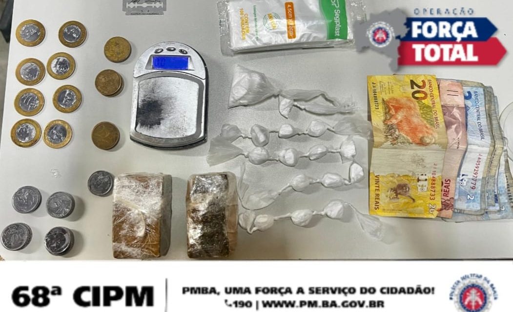 Ilhéus: PMBA prende suspeito com drogas durante Operação Força Total