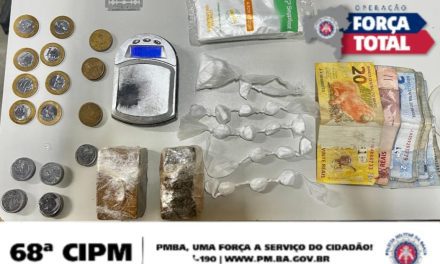 Ilhéus: PMBA prende suspeito com drogas durante Operação Força Total