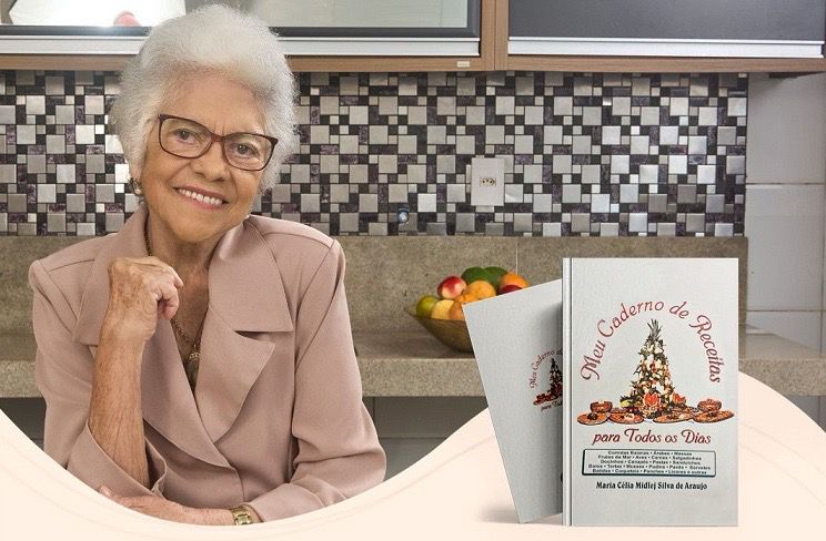 Maria Célia Midlej lança “Meu caderno de receitas para todos os dias” no Shopping Jequitibá