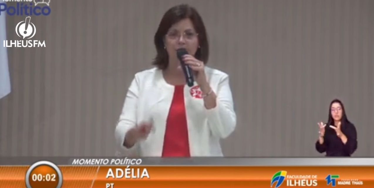 Adélia domina debate com melhores propostas para saúde, transporte e educação de Ilhéus