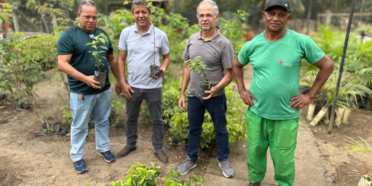 Secretaria de Agricultura e Meio Ambiente de Ibicaraí recebe doação de mudas da Uesc