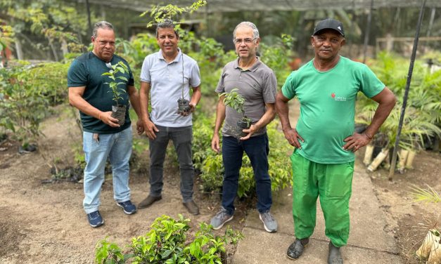 Secretaria de Agricultura e Meio Ambiente de Ibicaraí recebe doação de mudas da Uesc