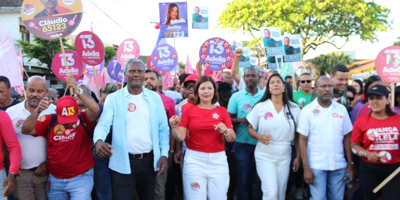 Adélia comemora aniversário com a família 13 em grande caminhada na zona sul