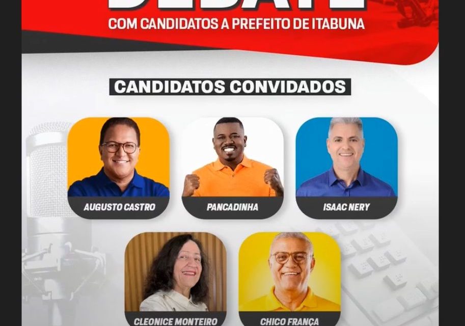 Rádio Interativa FM retransmitirá debate da TVI com candidatos à prefeitura de Itabuna