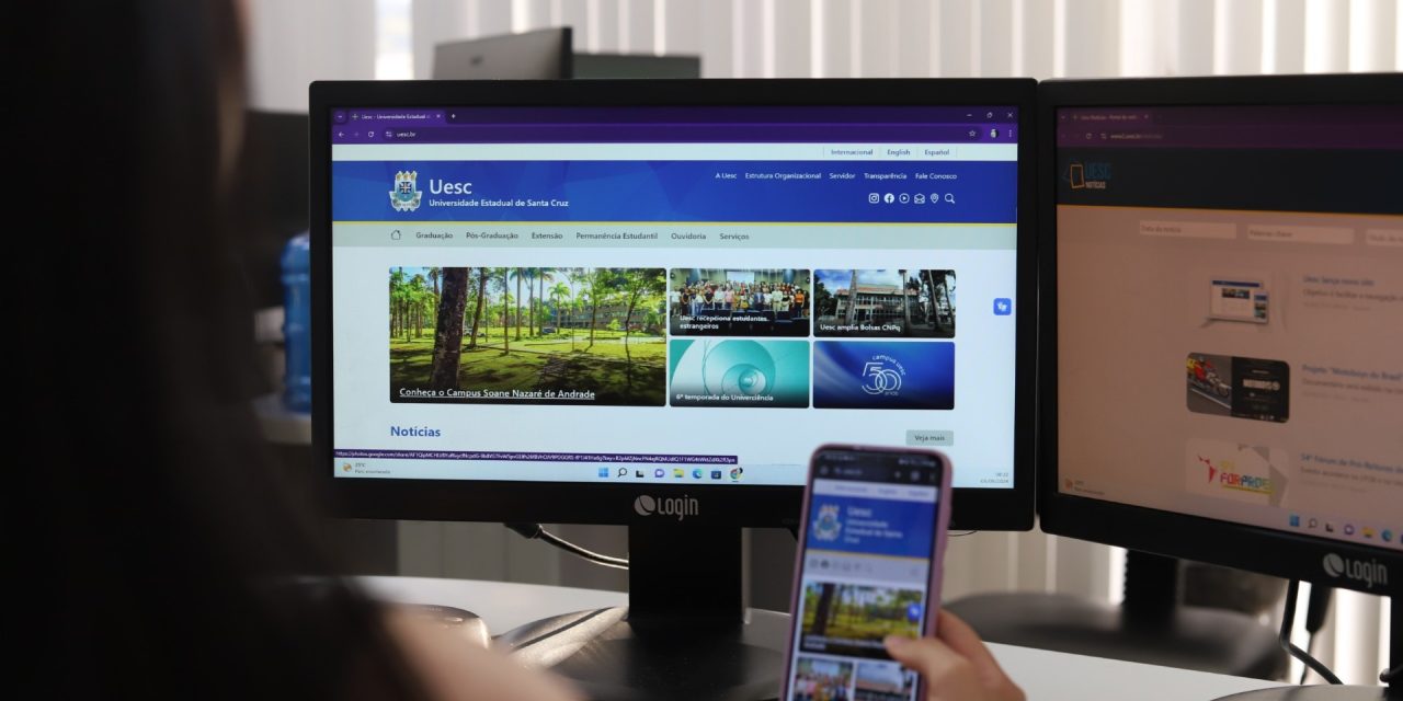 Novo site da Uesc é lançado com layout moderno e navegação mais ágil