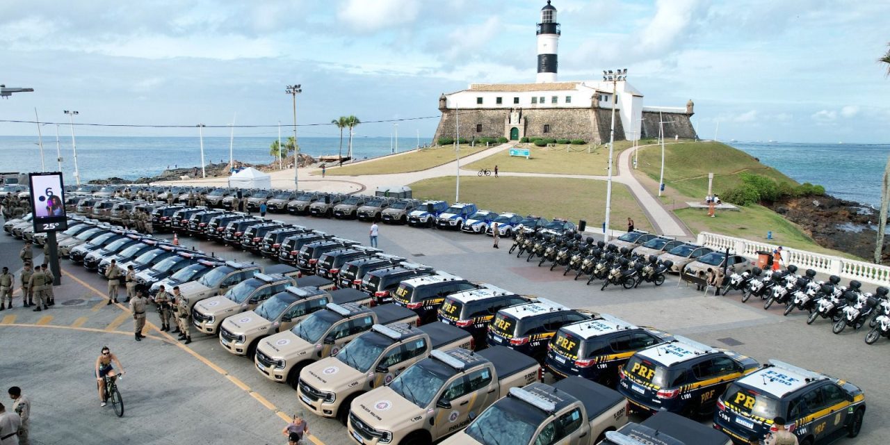 Bahia recebe nova frota de viaturas e equipamentos para a segurança pública