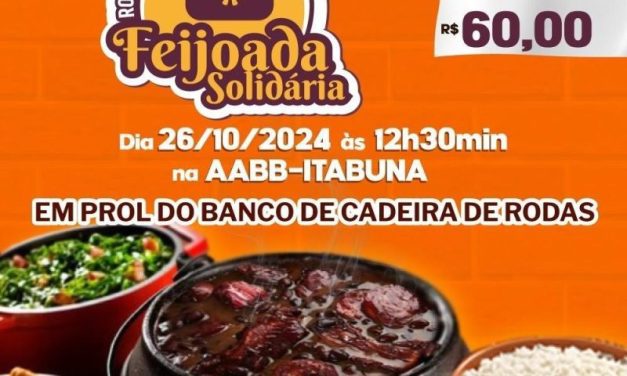 Itabuna: 3ª Feijoada Solidária do Rotary acontece neste sábado na AABB