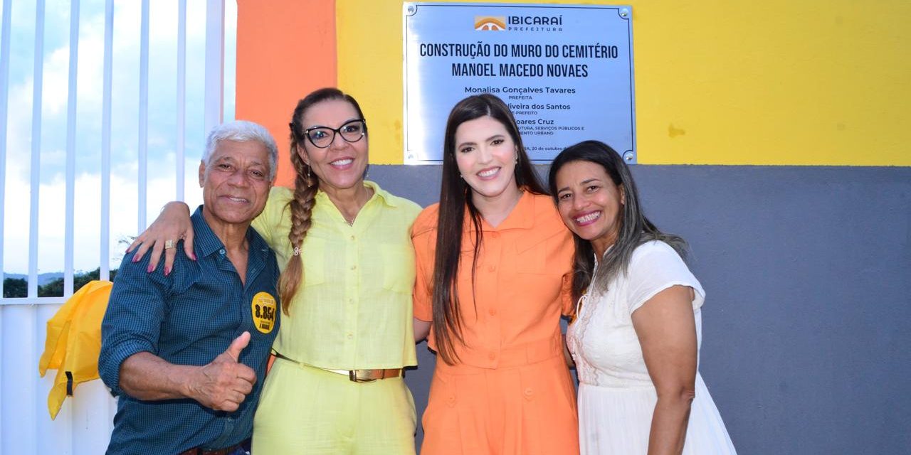 Monalisa Tavares entrega obras no aniversário de 72 anos de Ibicaraí