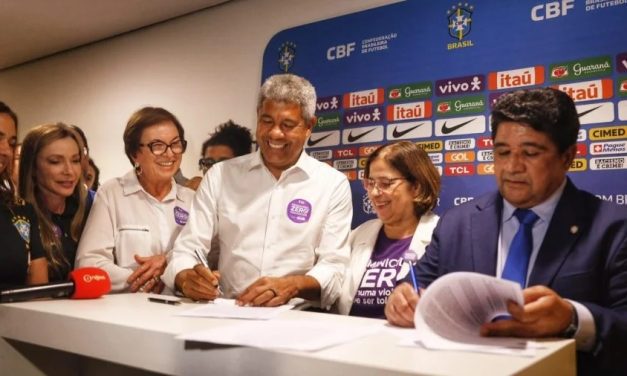 Compromisso pelo Feminicídio Zero e protocolo Não é Não são lançados durante eliminatórias da Copa do Mundo 2026, em Salvador