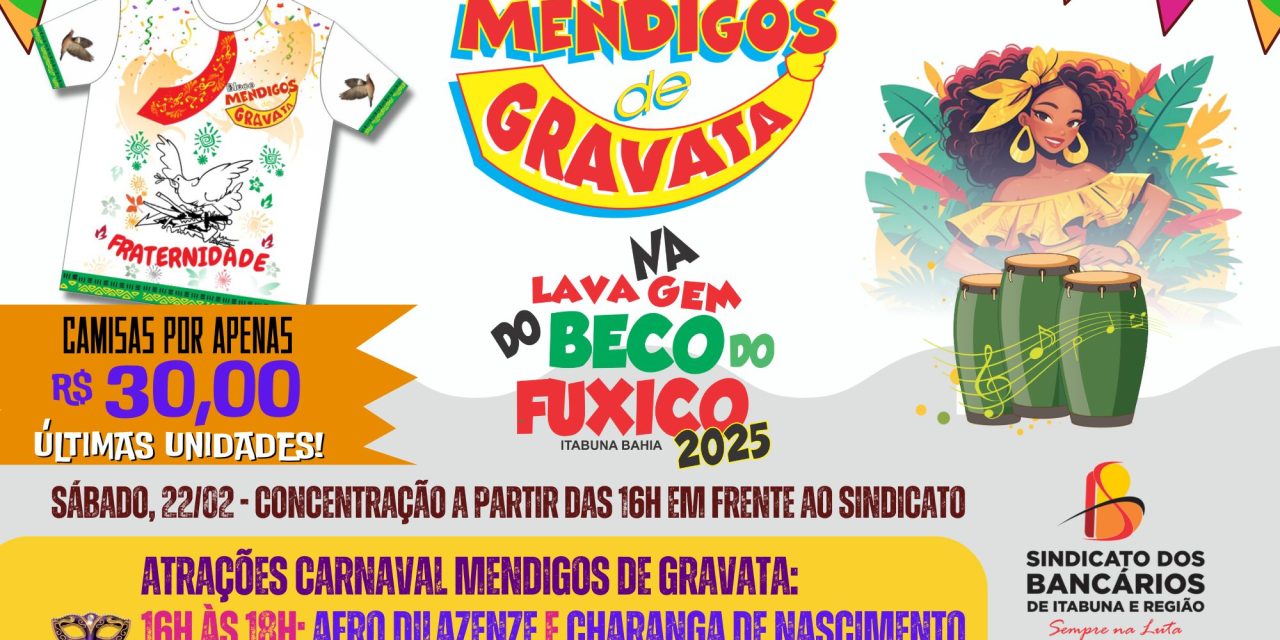 Mendigos de Gravata promete irreverência e muita animação na Lavagem do Beco do Fuxico