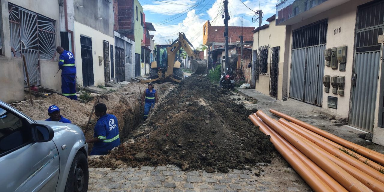 Emasa inicia obras para extensão da rede de esgotamento sanitário da Rua M no Monte Cristo